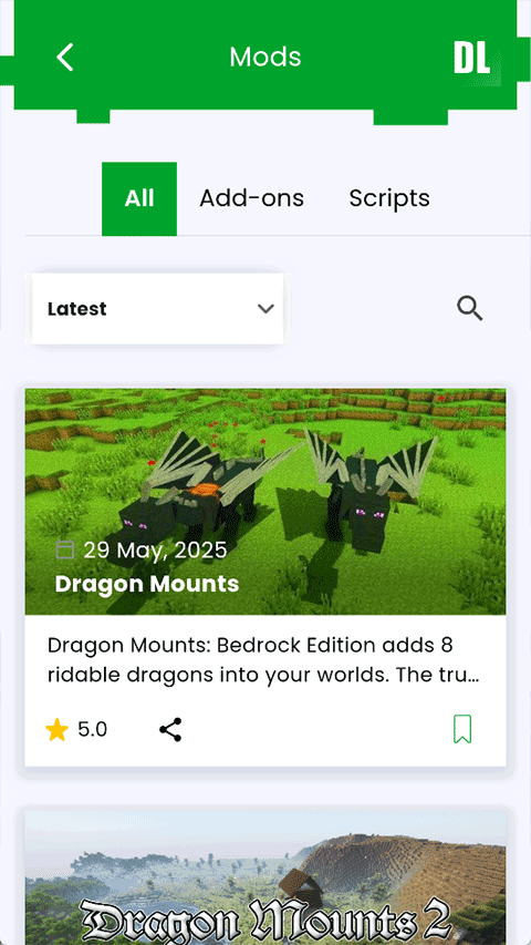 我的世界MCPEDL(MCPE模组大全)截图