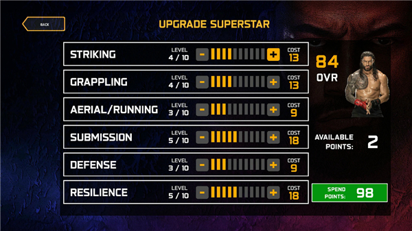 WWE2K25(与明星、传奇摔跤手进行硬核对抗)截图